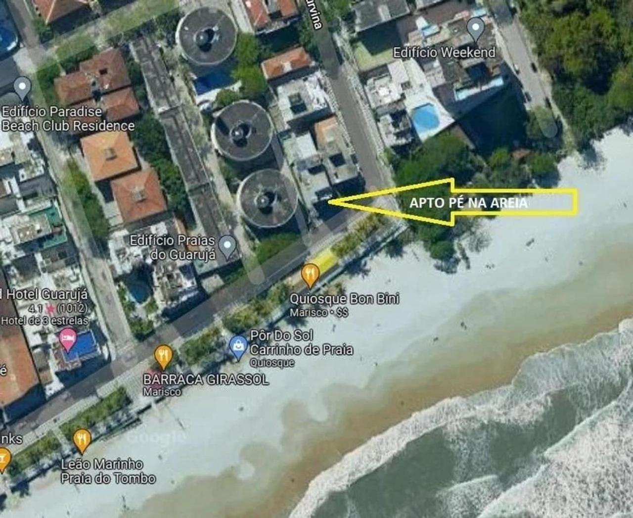 5E - Pé na areia do Guarujá - Praia do Tombo Esterno foto