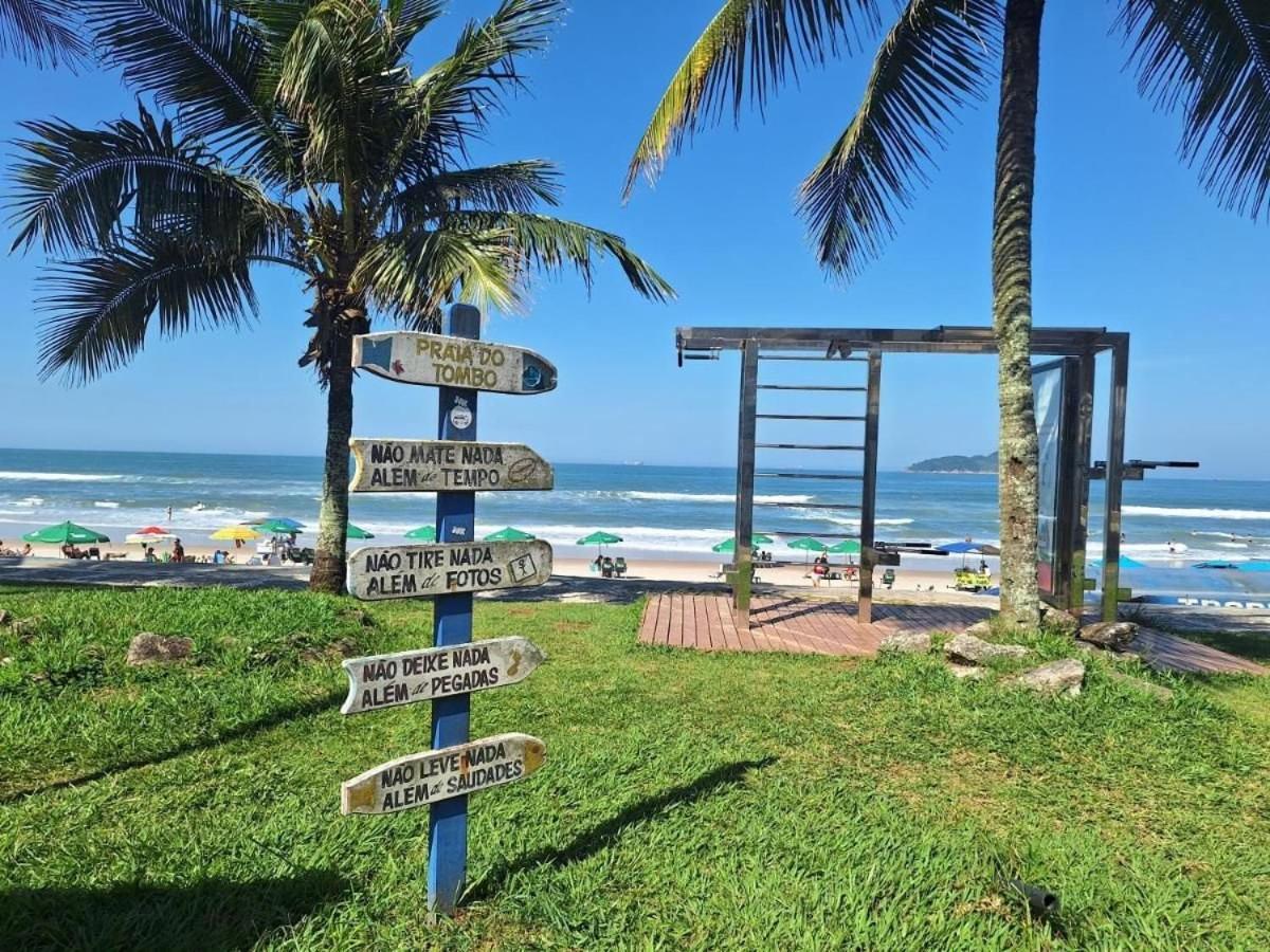 5E - Pé na areia do Guarujá - Praia do Tombo Esterno foto